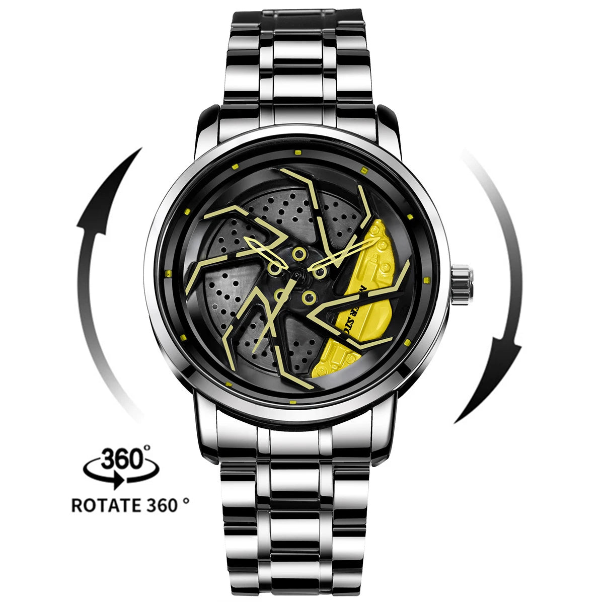 Luxury Sport Car Wheel Watch for Men Top Brand Car Wheel Rim Dial 3D Fashion Men's Watch Waterproof Men Watch Relogio Masculino
