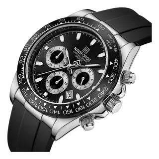 NAVIFORCE Luxury Men's Watch Waterproof Sports Quartz Clock Silicone Strap Chronograph Luminous Wristwatches Relogio Masculino