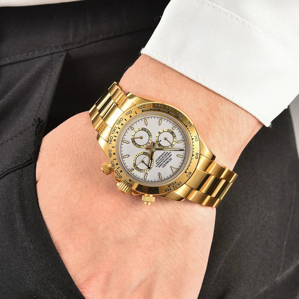 Luxury men's watch New Chronograph Equation Racing Men Automatic Mechanical Watch Waterproof 10ATM Sapphire 4801 4130 Movement