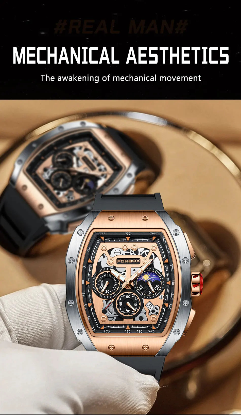 Relogio Masculino LIGE Men Watch Foxbox Brand Luxury Waterproof Quartz Wristwatch For Men Date Sport Silicone Clock Male Watches