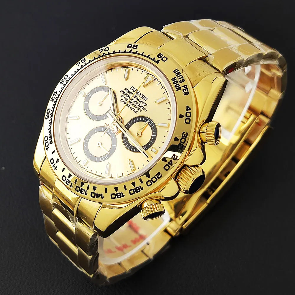 Luxury men's watch New Chronograph Equation Racing Men Automatic Mechanical Watch Waterproof 10ATM Sapphire 4801 4130 Movement
