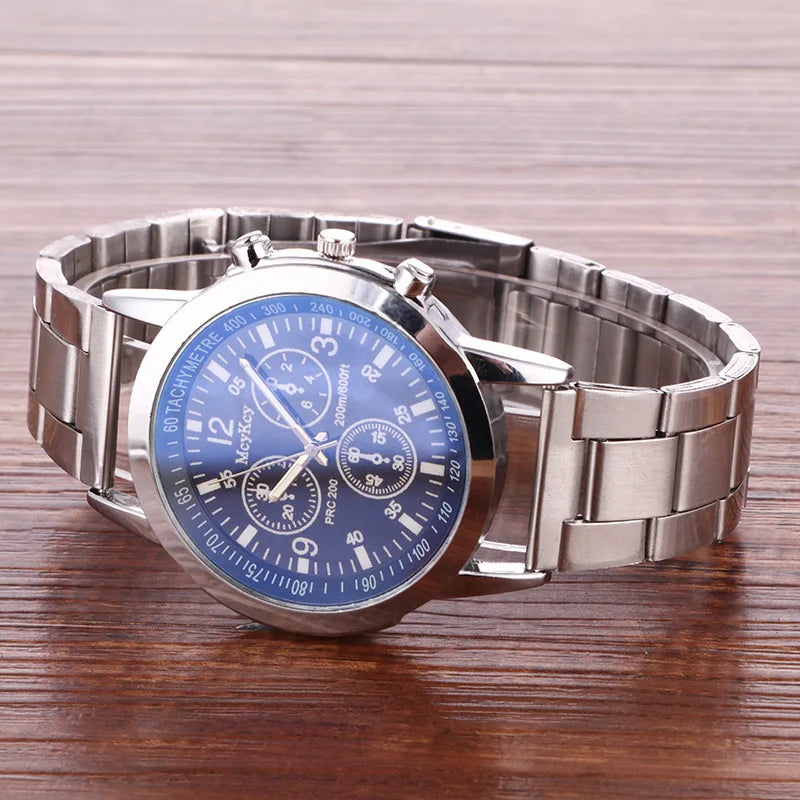New Men Watches Luxury Band Round Watch Fashion Blu-ray Roman Watch for Man Relojes Para Hombre שעון ספורט Часы Мужские Наручные