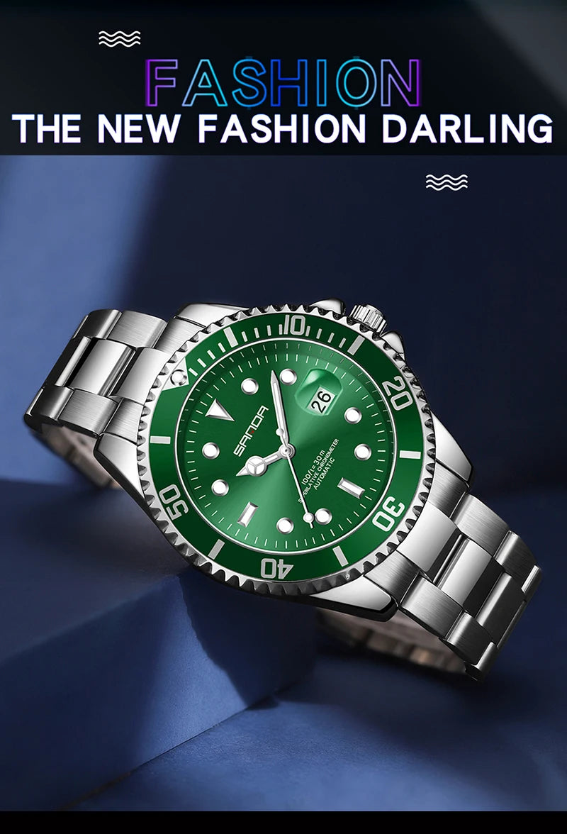 New Luxury Brand Automatic Watches Round Design Waterproof Watch For Men Sport Stylish Mechanical Wristwatches Relogio Masculino