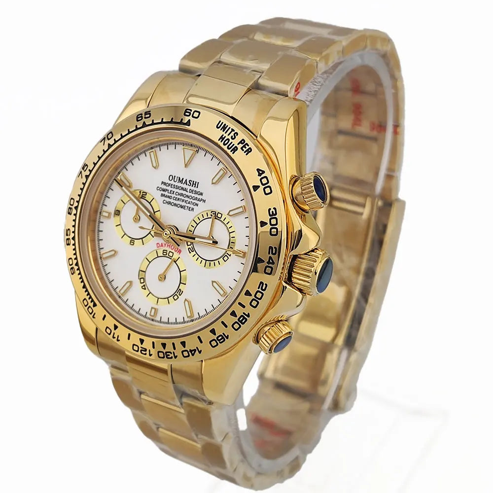 Luxury men's watch New Chronograph Equation Racing Men Automatic Mechanical Watch Waterproof 10ATM Sapphire 4801 4130 Movement