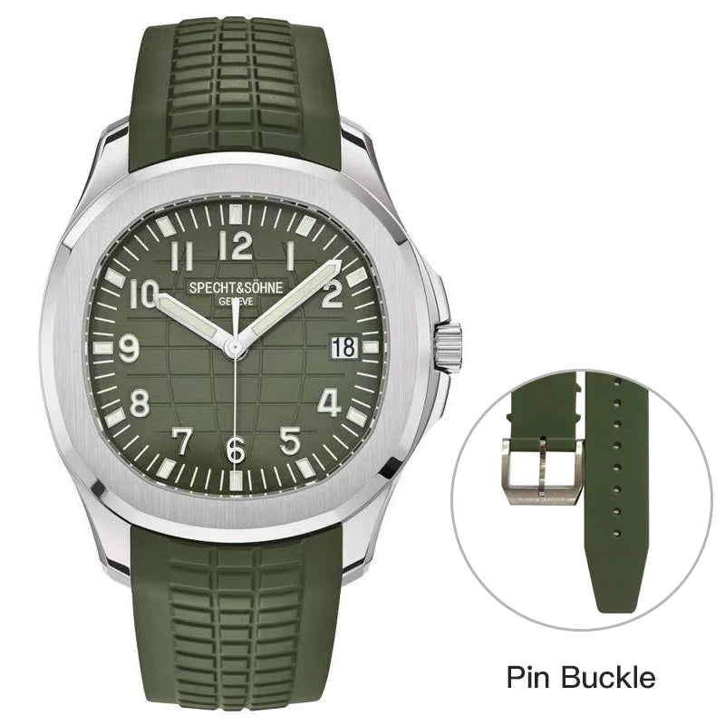 2025 New Men's Watches Automatic Mechanical Watch Luxury Brand Specht&Sohne Sport Watch For Men Rubber Strap Relogio Masculino