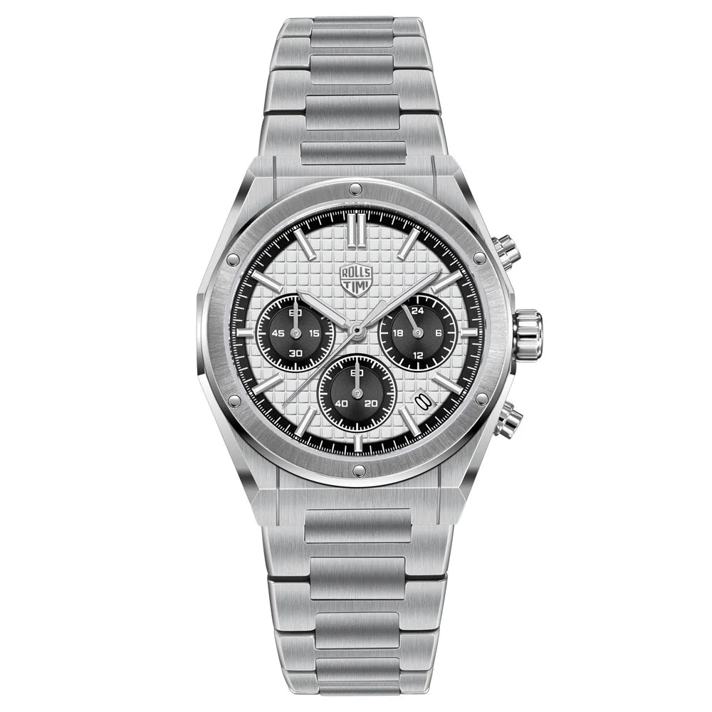 2025 New Engineer Design Rollstimi Chronograph Men's Watch Top Luxury Quartz Watch For Men 316l Stainless Steel Waterproof Watch