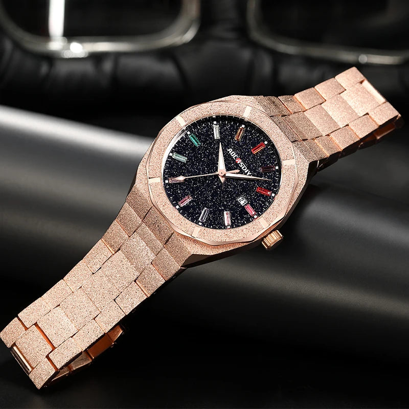 Luxury Business Men Watches Quartz Wristwatches Auto Date Male Clock with Luminous Hands Relogio Masculino