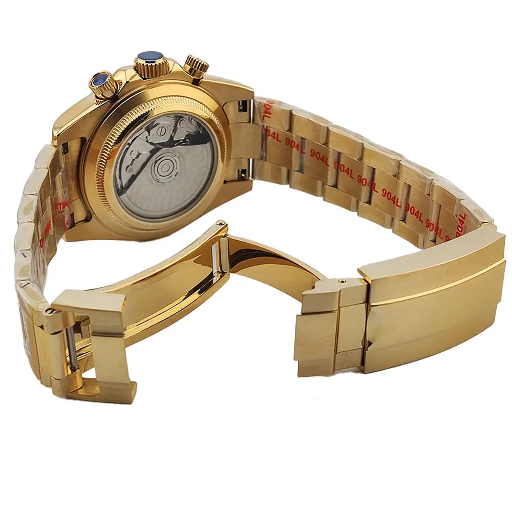 Luxury men's watch New Chronograph Equation Racing Men Automatic Mechanical Watch Waterproof 10ATM Sapphire 4801 4130 Movement
