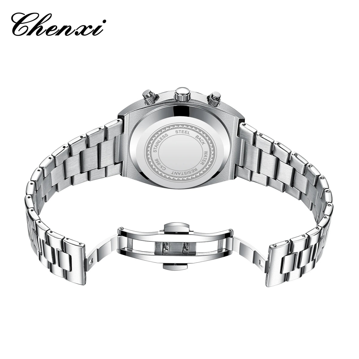 Men's Watches Classic Multifunctional Chronograph Sports Watch Top Luxury Stainless Steel Waterproof Luminous Quartz Wristwatch