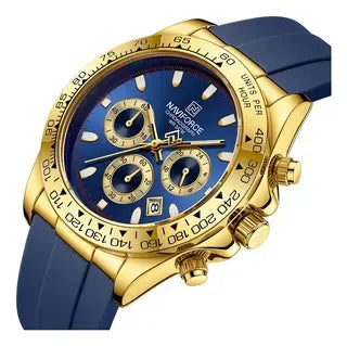 NAVIFORCE Luxury Men's Watch Waterproof Sports Quartz Clock Silicone Strap Chronograph Luminous Wristwatches Relogio Masculino