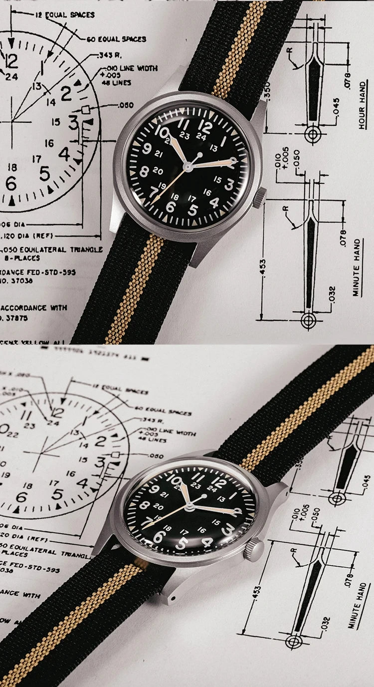 RDUNAE 2024New RA03 Vintage Quartz Watch Personalization man miyota super 2035 waterproof luminous reloj hombre watches for men