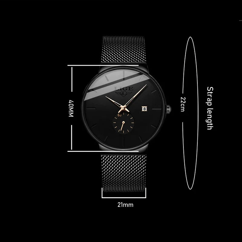 Man Ultra Thin Watches New Men's Watch Luxury Brand Gifts Male Clock Business Quartz Wristwatch Watch For Men Relogio Masculino