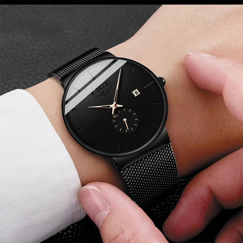 Man Ultra Thin Watches New Men's Watch Luxury Brand Gifts Male Clock Business Quartz Wristwatch Watch For Men Relogio Masculino
