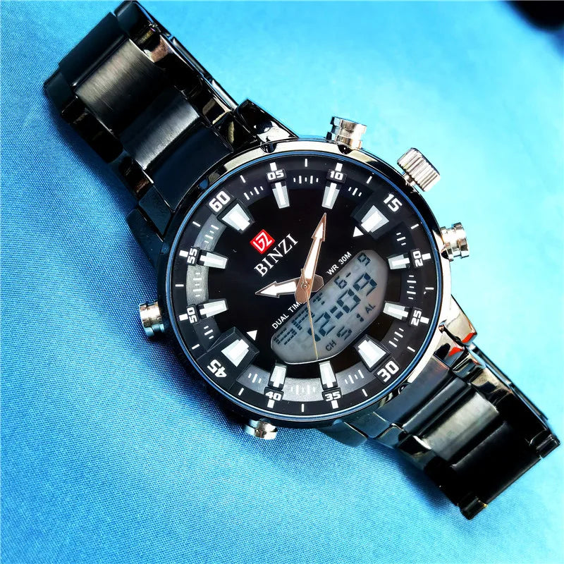 Top Brand Luxury Mens Quartz Gold Watches 2025 Men Sports Waterproof Man Wristwatch Chronograph Male Clock Relogio Masculino