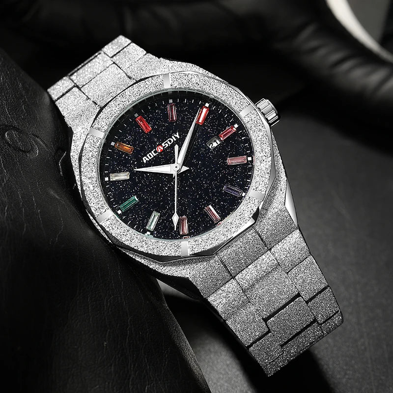 Luxury Business Men Watches Quartz Wristwatches Auto Date Male Clock with Luminous Hands Relogio Masculino