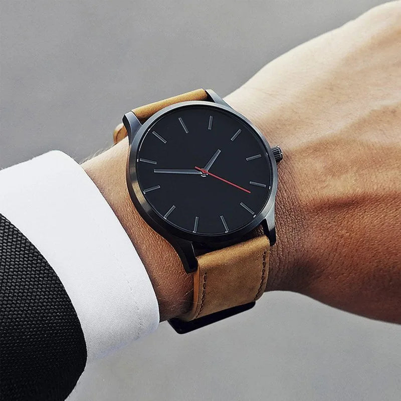 Relogio Masculino Men's Watches Fashion Simple Quartz Watches for Man Casual Sports Leather Male Quartz Clock relojes hombre