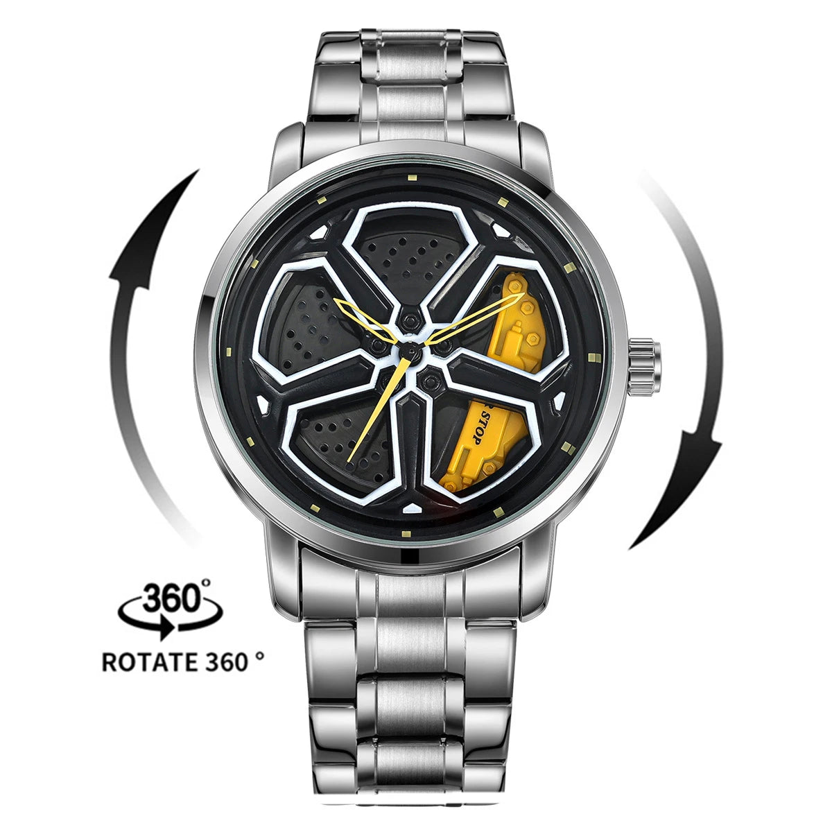 Luxury Sport Car Wheel Watch for Men Top Brand Car Wheel Rim Dial 3D Fashion Men's Watch Waterproof Men Watch Relogio Masculino