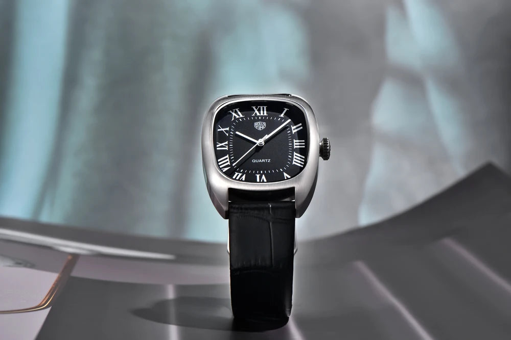 RollsTime 2026 New Mens Watches Top Brand Luxury Man Quartz Watch For Men Waterproof Sports VH31 Wristwatches Leather Clock Gift