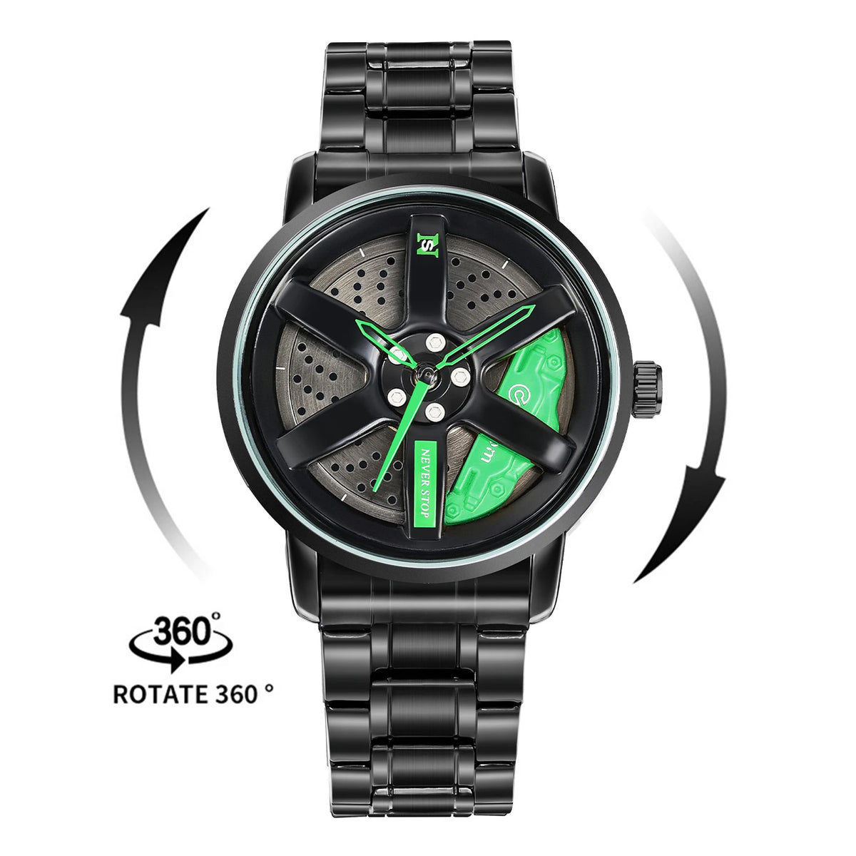 Luxury Sport Car Wheel Watch for Men Top Brand Car Wheel Rim Dial 3D Fashion Men's Watch Waterproof Men Watch Relogio Masculino