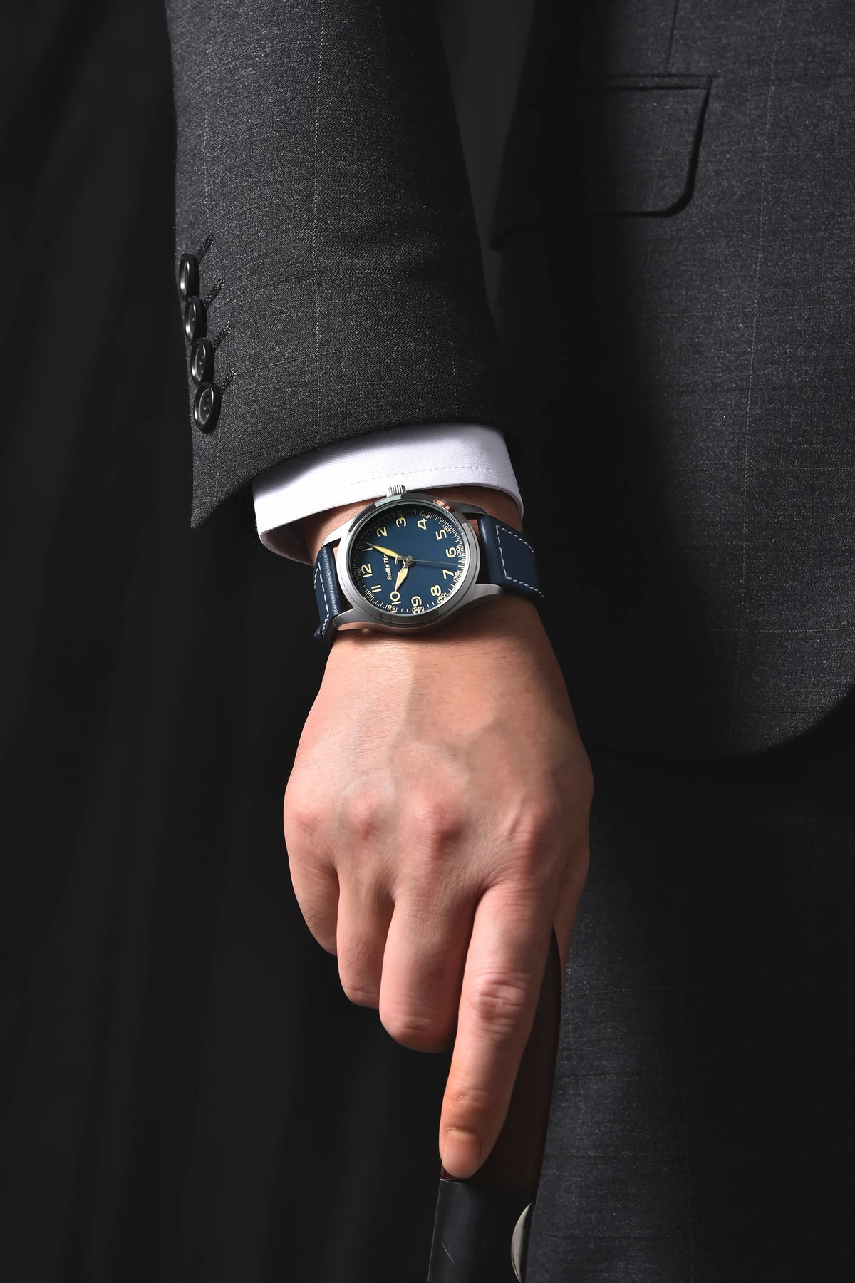2025 New Rollstimi Men's Brand Watches Quartz Sapphire Mirror Men Simple Luminous Waterproof Wristwatch Business Leather Clock