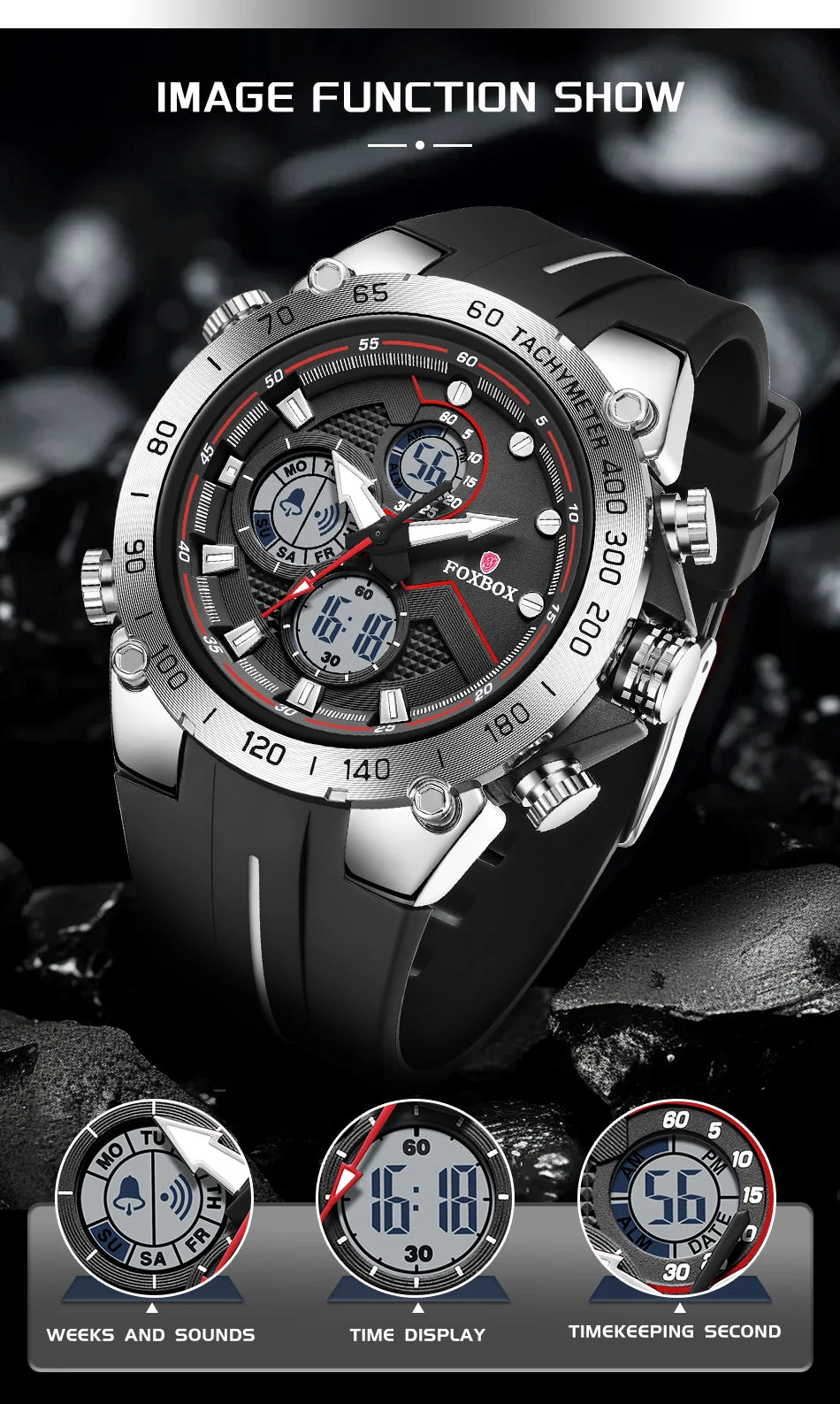LIGE New Watches Mens Luxury Brand LED Digital Analog Waterproof Quartz Wristwatch Sports Chronograph Clock Relogio Masculino