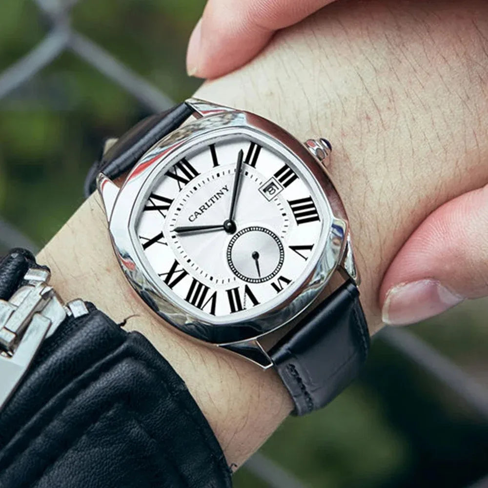 Luxury Watch Automatic Top Brand Men Mechanical Wristwatches CARLTINY Fashion Watches Homage Clocks New 2023 Relojes Para Hombre
