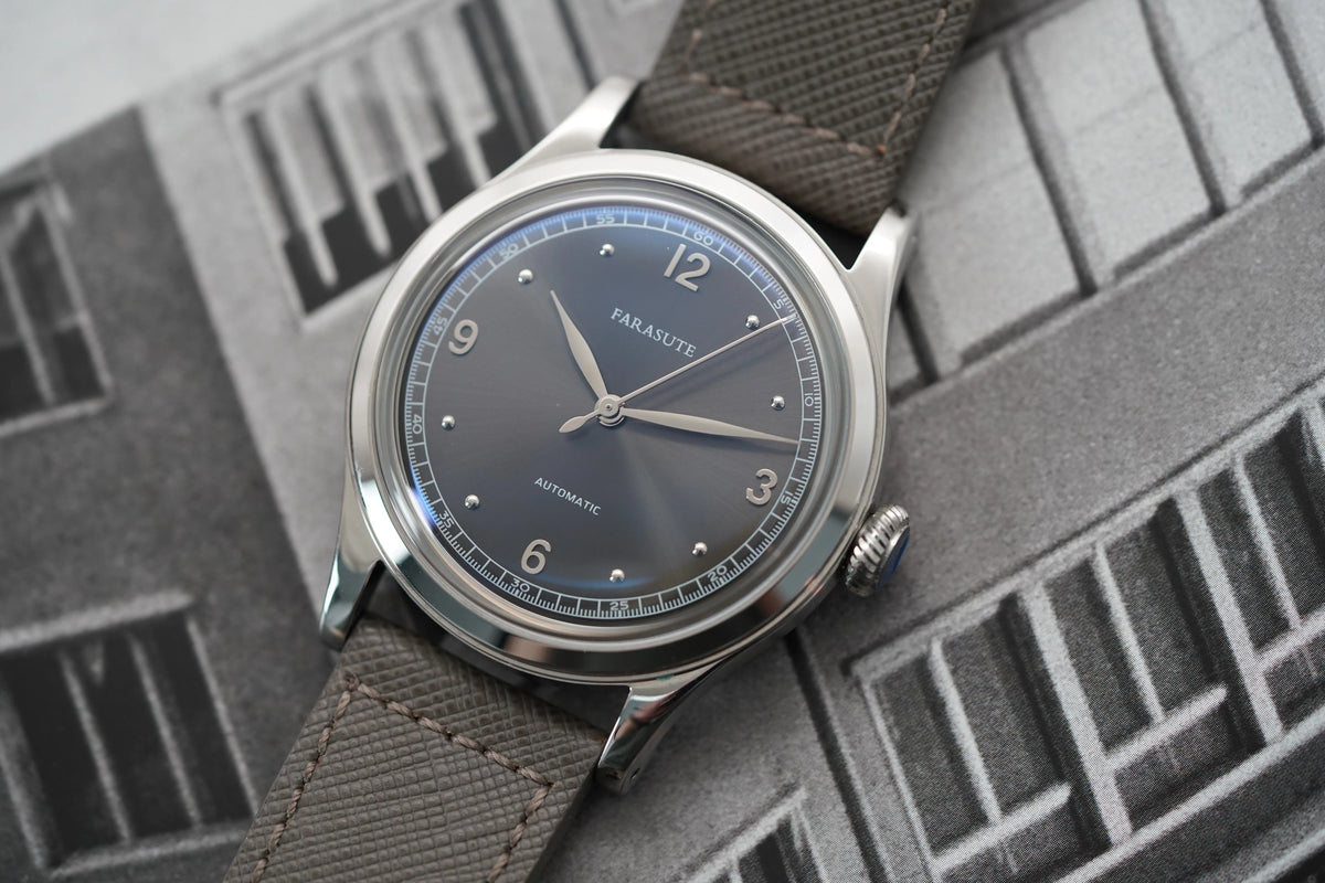 FARASUTE New Retro Japan 821A Automatic Mechanical Movement Wristwatch For Men Simple 5Bar Waterproof Watch Men reloj hombre