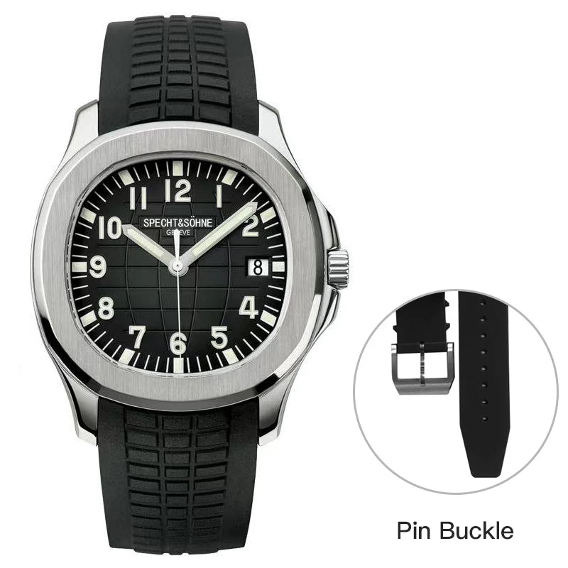2025 New Arrival Mens Watches Top Brand Luxury Automatic Mechanical Watches Rubber Strap Stainless Steel Watch Relogio Masculino