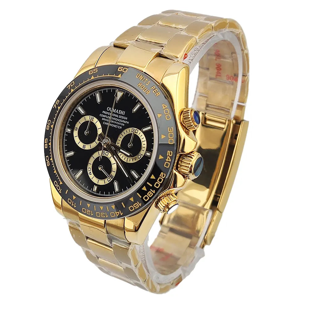 Luxury men's watch New Chronograph Equation Racing Men Automatic Mechanical Watch Waterproof 10ATM Sapphire 4801 4130 Movement