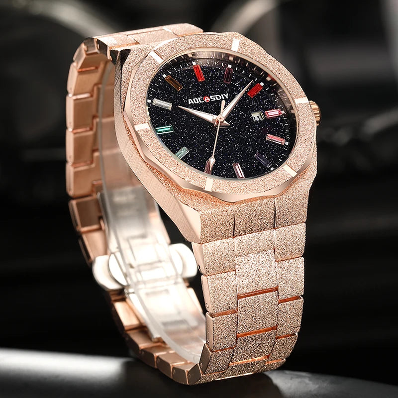 Luxury Business Men Watches Quartz Wristwatches Auto Date Male Clock with Luminous Hands Relogio Masculino