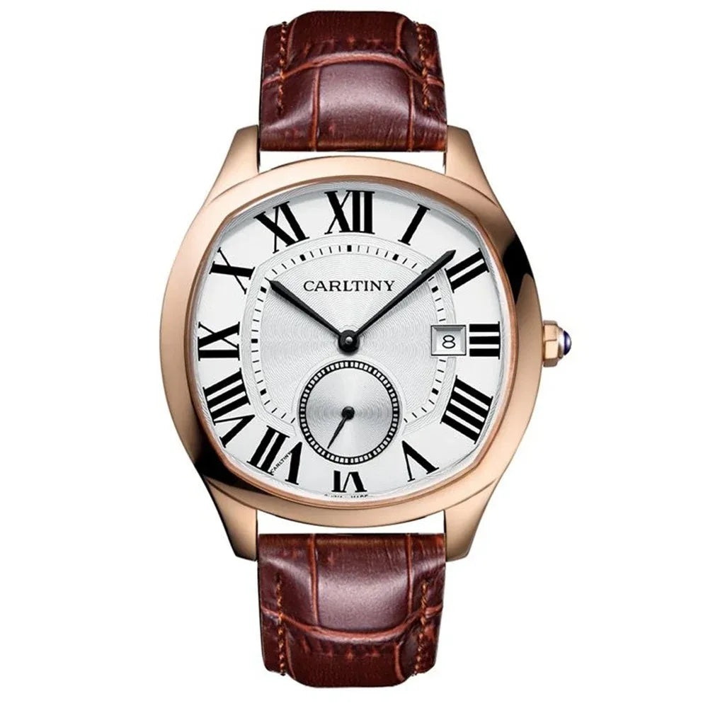 Luxury Watch Automatic Top Brand Men Mechanical Wristwatches CARLTINY Fashion Watches Homage Clocks New 2023 Relojes Para Hombre