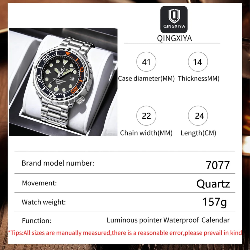 #New Fashion Watch Men Top Brand Luxury Waterproof Luminous Date Clock Sport Watches Mens Quartz Wristwatch Relogio Masculino