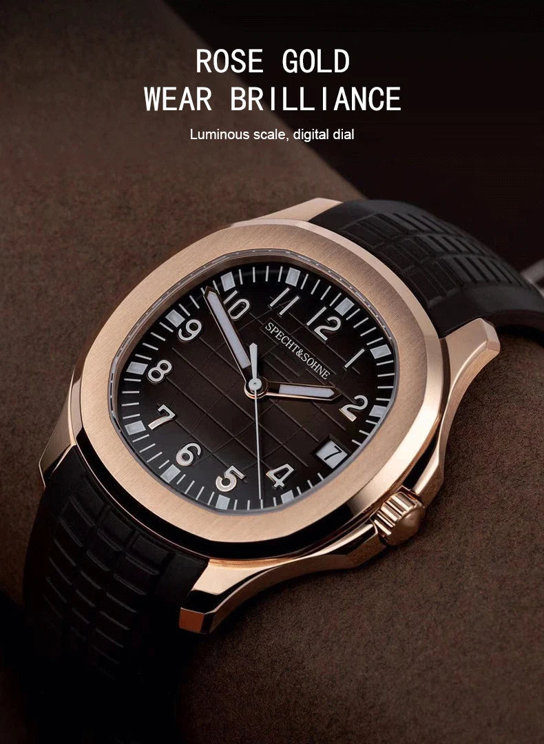 2025 New Arrival Mens Watches Top Brand Luxury Automatic Mechanical Watches Rubber Strap Stainless Steel Watch Relogio Masculino