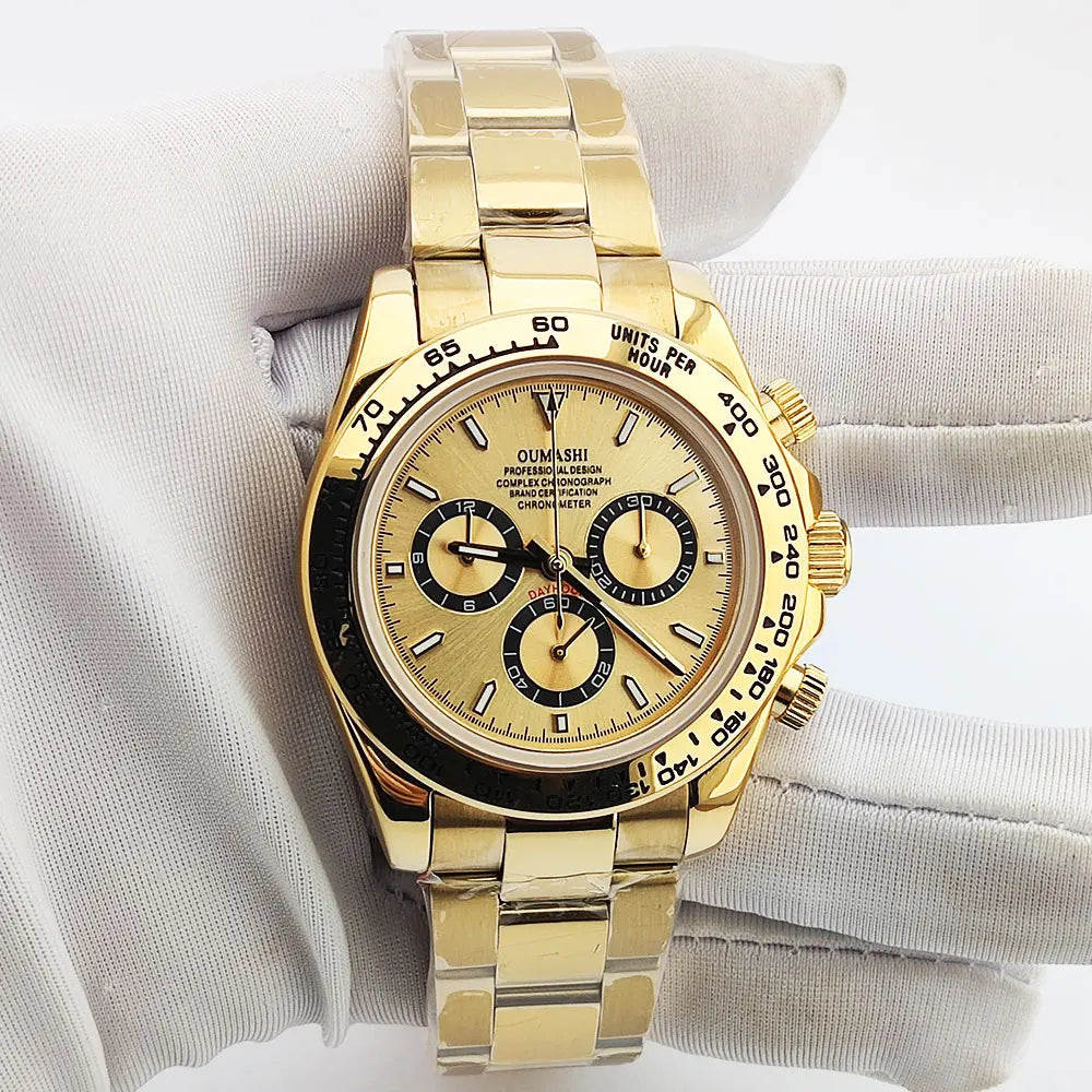 Luxury men's watch New Chronograph Equation Racing Men Automatic Mechanical Watch Waterproof 10ATM Sapphire 4801 4130 Movement
