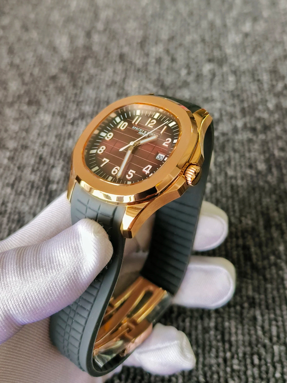 Specht&Sohne Luxury Fashion Business Sports Men's Watch Miyota8215 Motor Waterproof Luminous Grey  Tape Watch Relogio Masculino
