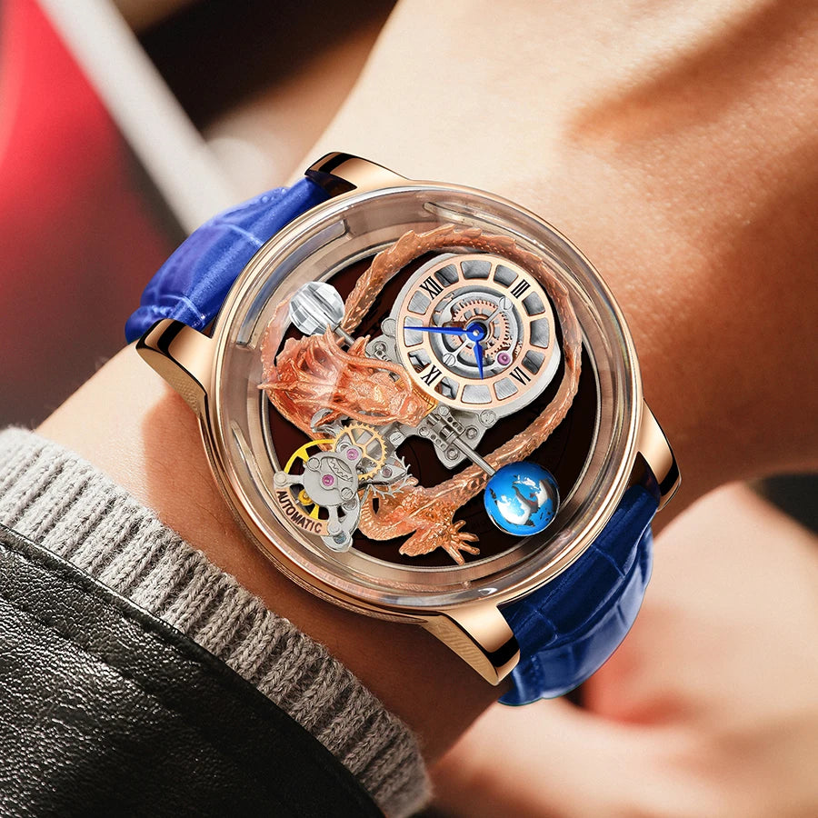 Relogio PINDU Fixed Roulette Watch Latest Design Quartz Watch Men Waterproof Leather Man Wristwatch Upgraded Version