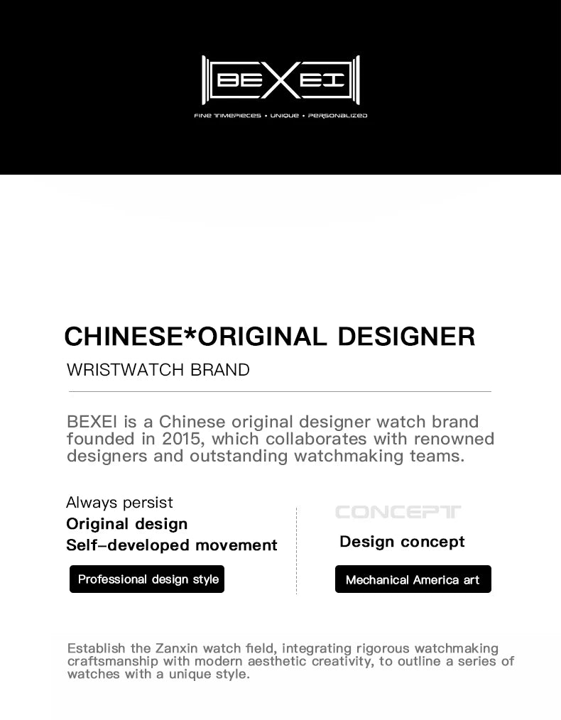 BEXEI 2025 Perpetual Calendar Automatic Watch Waterproof Mens Watches Top Brand Luxury Tourbillon Mechanical Watches for Man