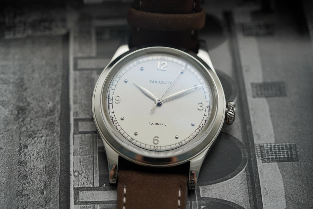 FARASUTE New Retro Japan 821A Automatic Mechanical Movement Wristwatch For Men Simple 5Bar Waterproof Watch Men reloj hombre