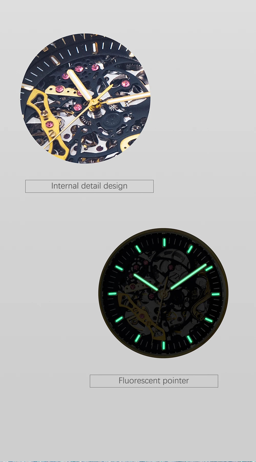 Luxury Automatic Watch For Men Hip Hop Diamond Skeleton Mechanical relogio masculino Ice Out waterproof Man Watches Dropshipping
