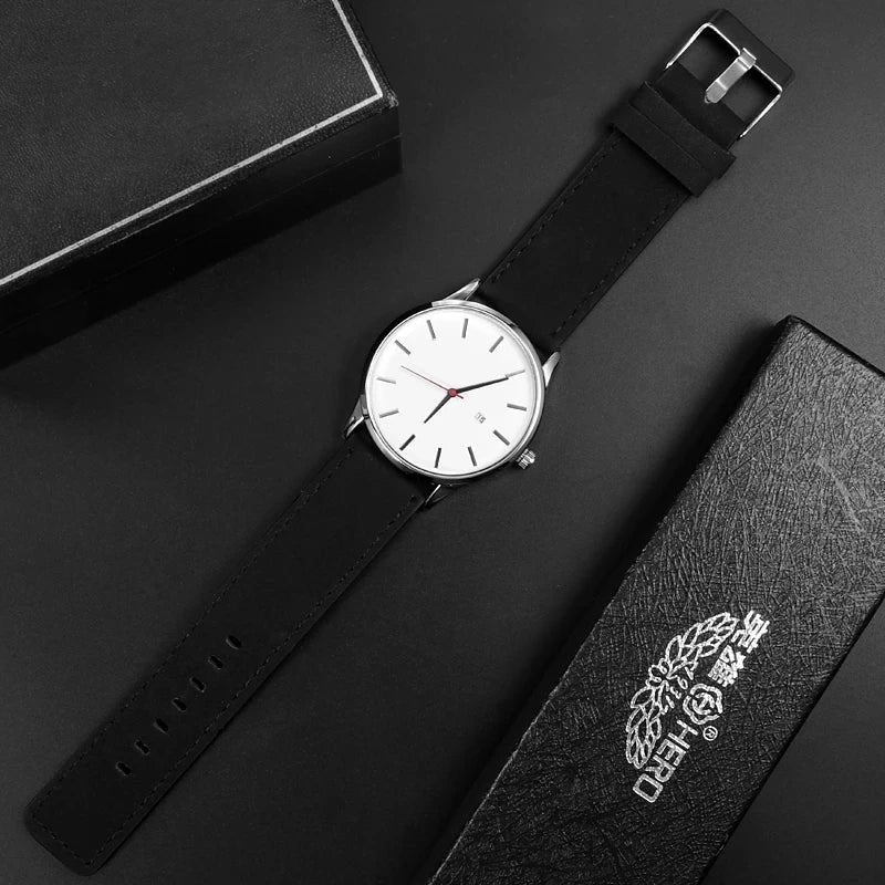 Relogio Masculino Men's Watches Fashion Simple Quartz Watches for Man Casual Sports Leather Male Quartz Clock relojes hombre